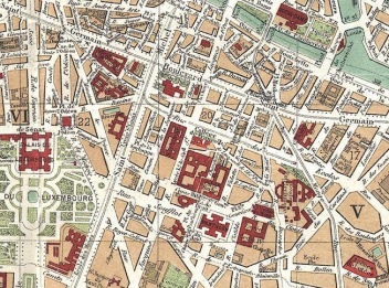 The Latin Quarter on an 1892 map